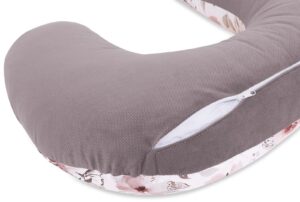 Nursing, feeding pillow 60x40 cm choco fantasy with removable cover