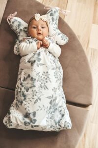 baby sleeping bag TOG 2.5 white berry (adjustable 0-6/6-12m)