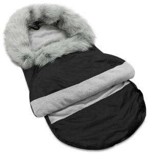 Winter baby sleeping bag 0-24m for a stroller, carrycot or sledge winter x-black