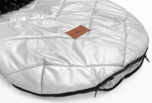 Winter baby sleeping bag 0-24m for a stroller, carrycot or sledge winter x-silver