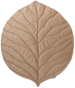 Playmat small 95x78 cm beige leaf