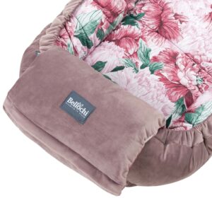 baby nest 100x 60 cm Pink Peony with multifunctional wrap