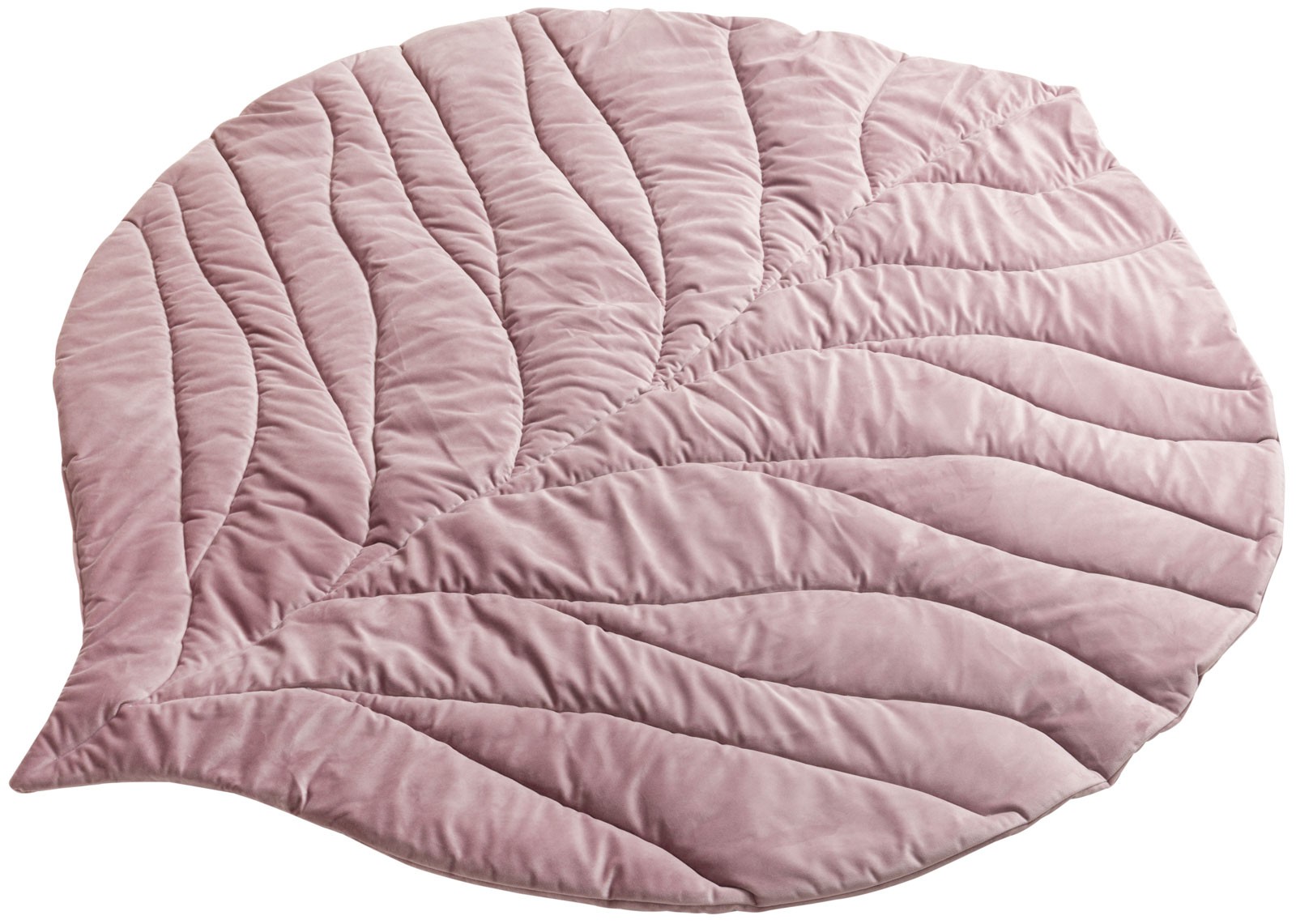 Play mat big, pink leaf 138×120 cm