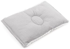 Baby nest Cuddly Muslin Grey with 4in1decorative wrap: pillow & arm pillow
