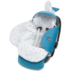 Baby car seat blanket ocean blue