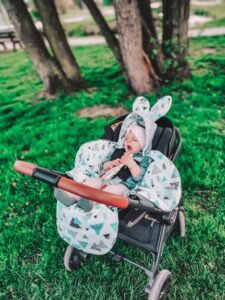 Baby car seat blanket 90x90 cm tresor