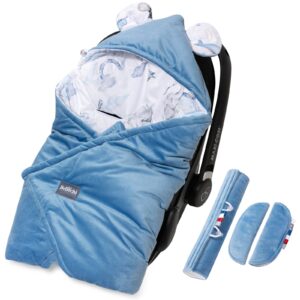 Universal set baby hooded car seat blanket 90x90 cm basic Jambo