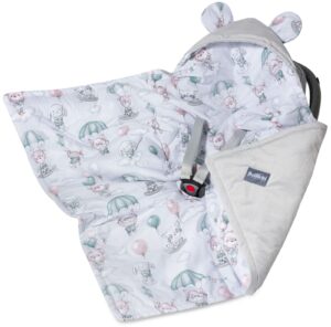 Universal set baby hooded car seat blanket 90x90 cm basic Loom