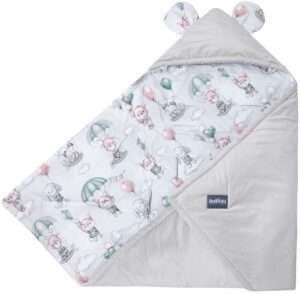 Universal set baby hooded car seat blanket 90x90 cm basic Loom