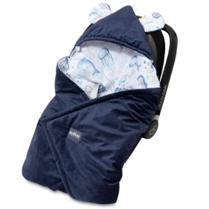 Universal set baby hooded car seat blanket 90x90 cm basic Verne