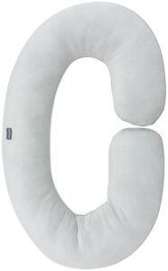 Big pregnancy pillow C-shaped, 140x85 cm,  gray