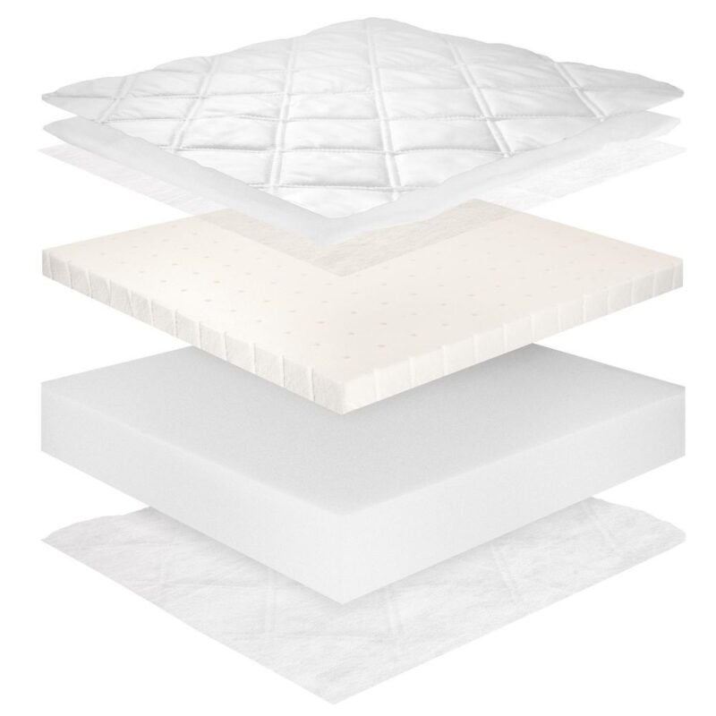Mattress Super Latex foam, thickness 12cm, 80x180cm, removable cover