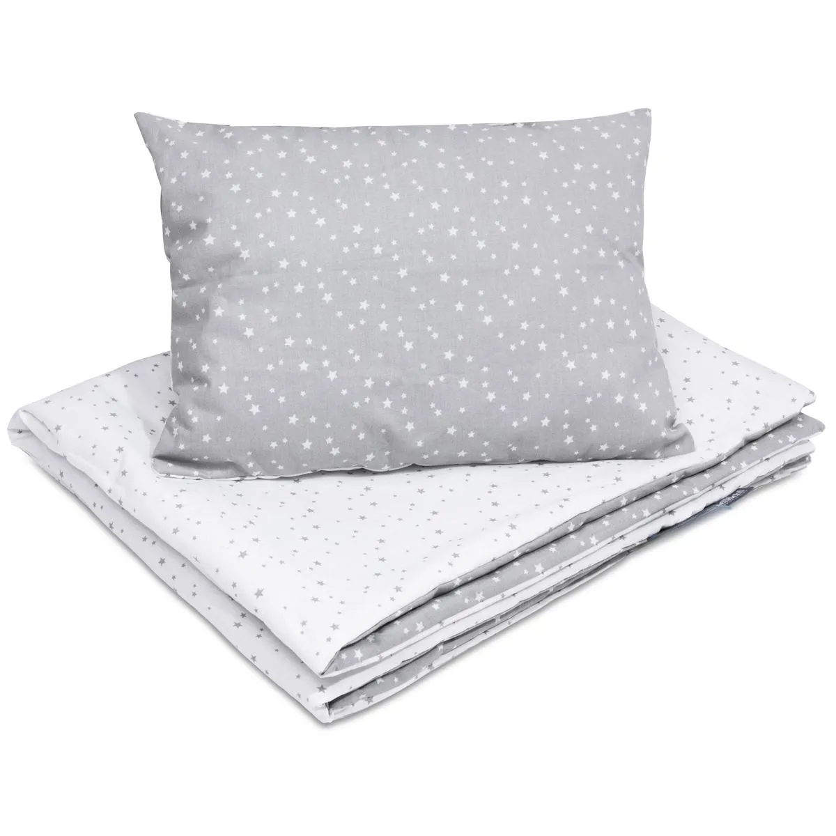 Cotton Toddler bedding 2 pc set with filling kid duvet 135×100 cm and pillow 60×40 cm polaris