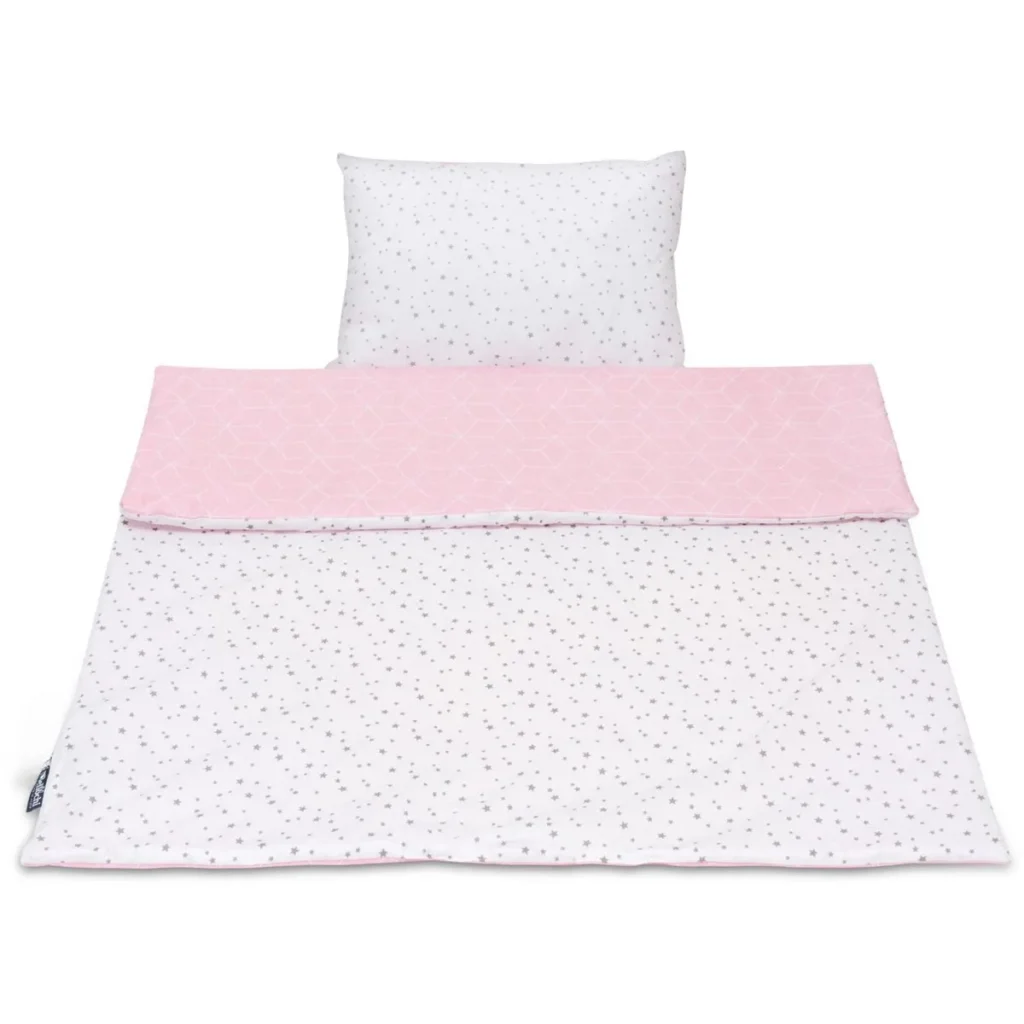 Cotton Toddler bedding 2 pc set with filling kid duvet 135x100 cm and pillow 60x40 cm aurora