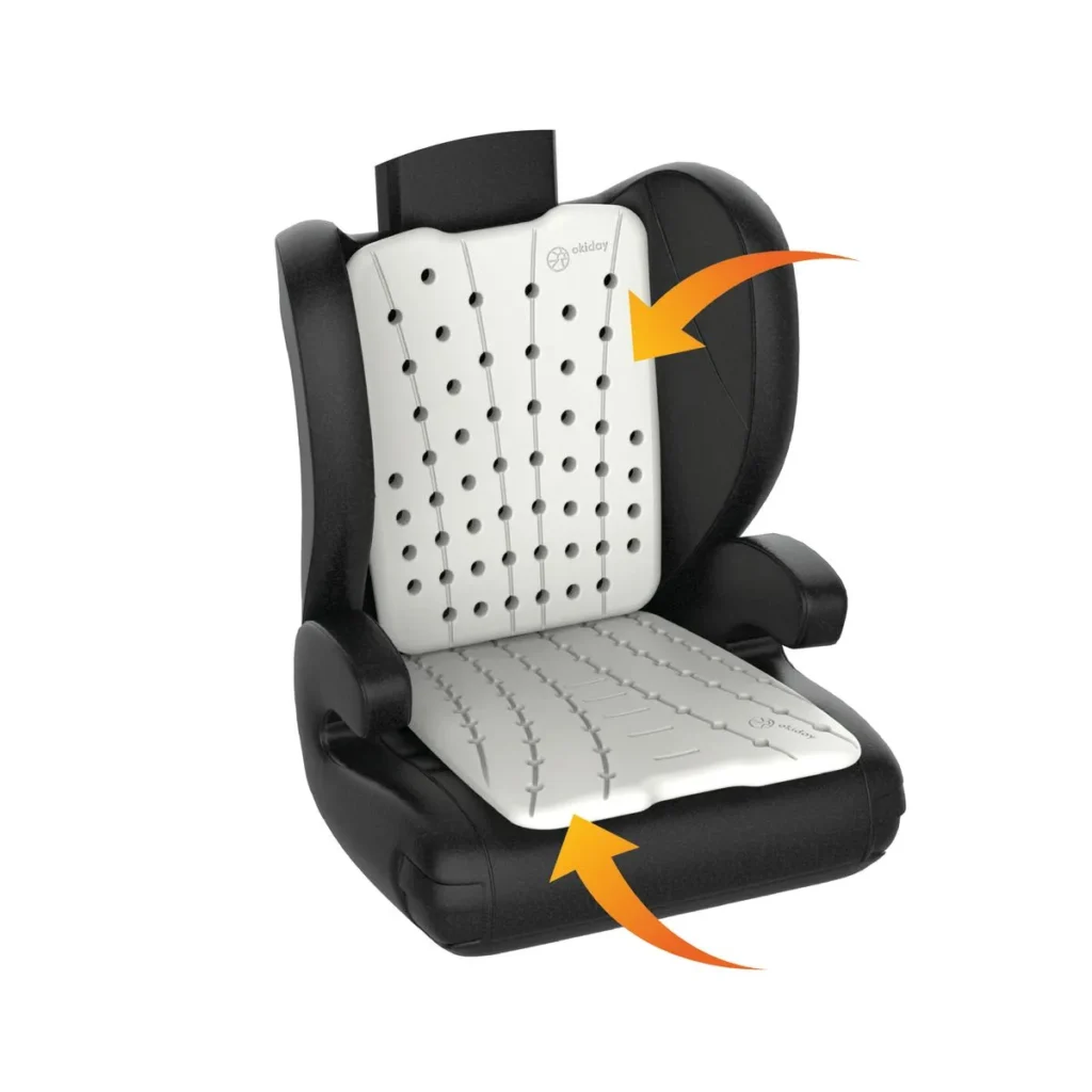 Okiday car seat rest and back rest travel accessory 2 pc set XL