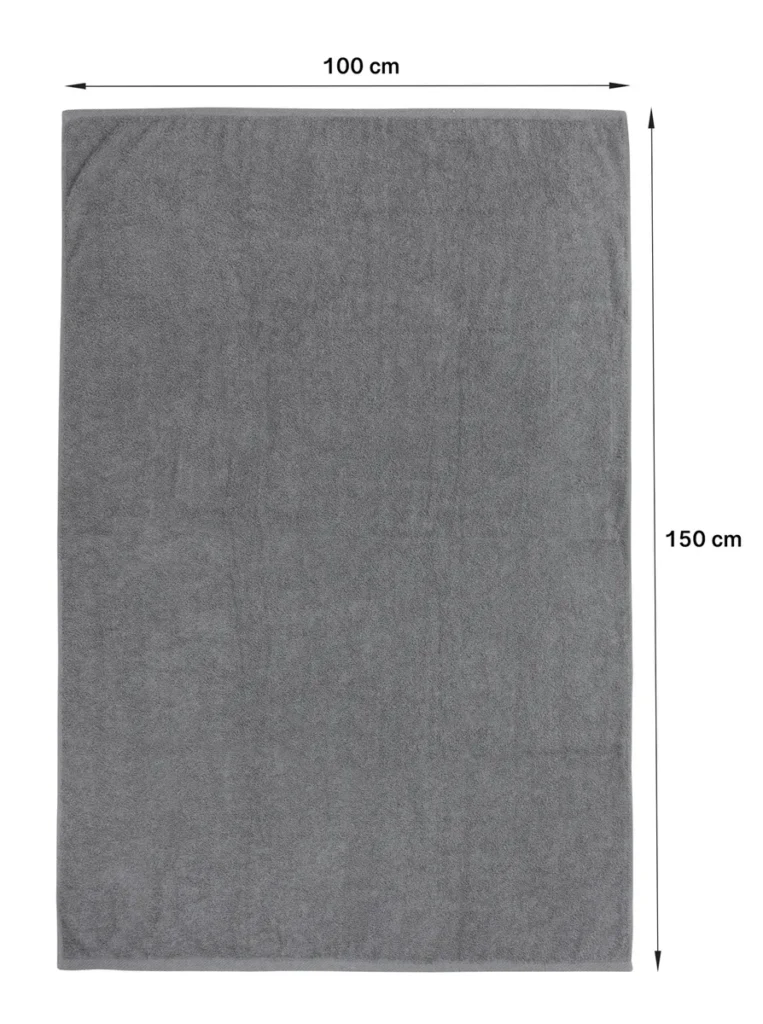 BIG 150x100 cm Parama Towels 2 pc set white and gray 500 g/m²
