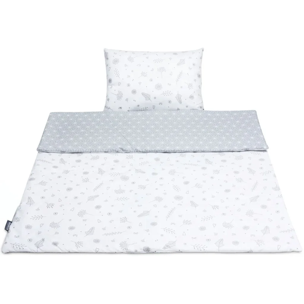 Cotton Toddler bedding 2 pc set with filling kid duvet 135x100 cm and pillow 60x40 cm star copse