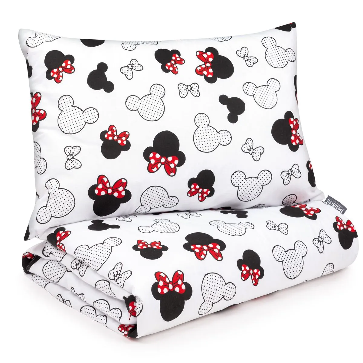 Cotton Toddler bedding 2 pc set, kid duvet cover 135×100 cm and pillowcase 60×40 cm little Mouse