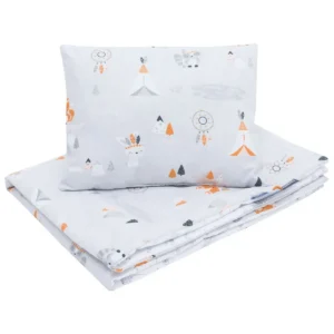Cotton Toddler bedding 2 pc set, kid duvet cover 135×100 cm and pillowcase 60×40 cm apanatschi