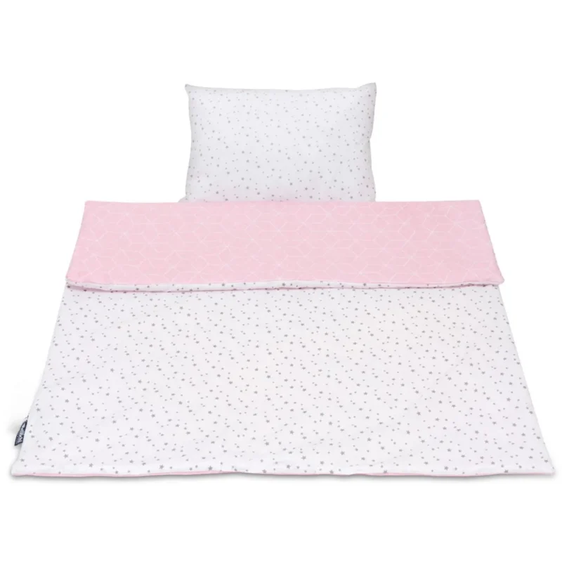 Cotton Toddler bedding 2 pc set, kid duvet cover 135x100 cm and pillowcase 60x40 cm aurora