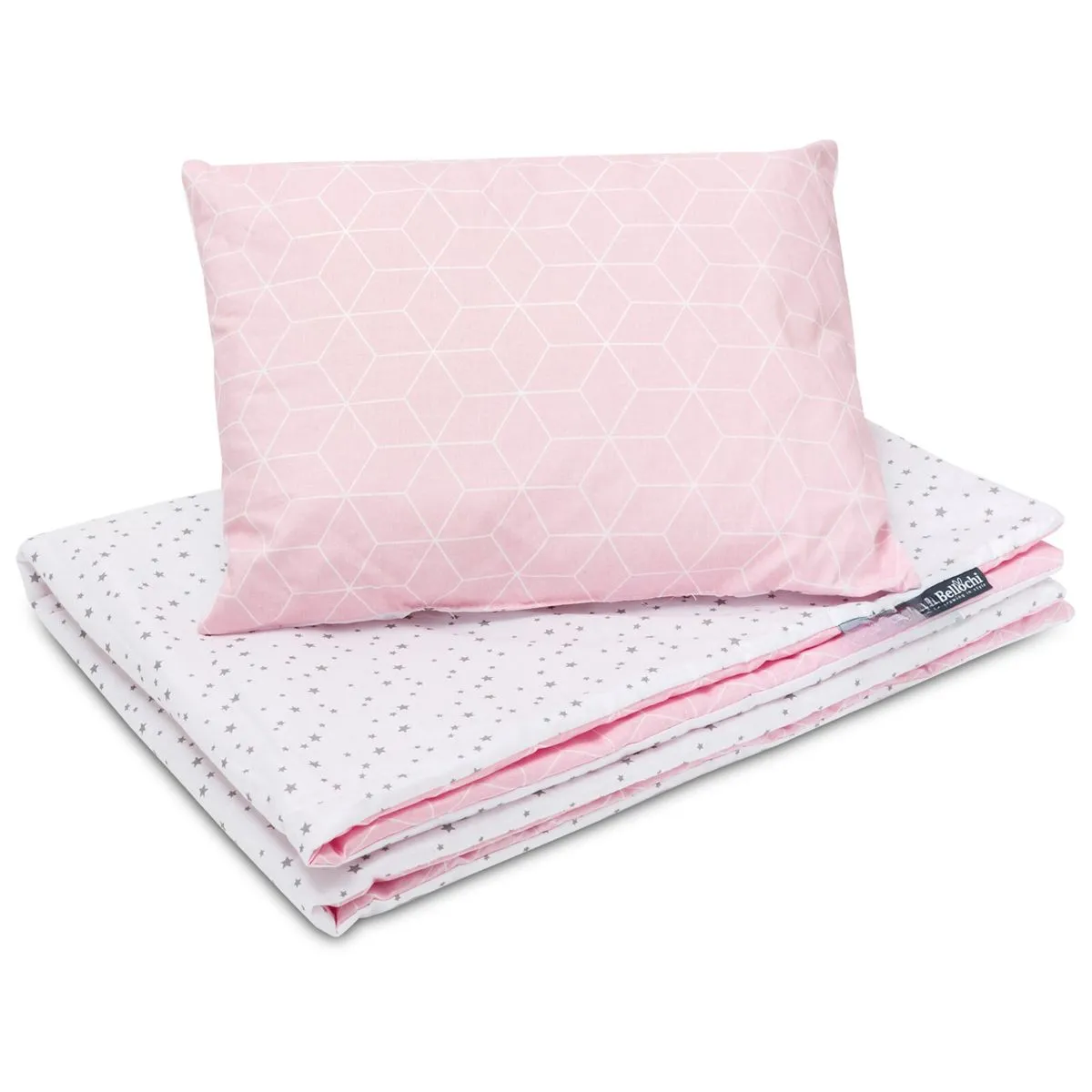 Cotton Toddler bedding 2 pc set, kid duvet cover 135×100 cm and pillowcase 60×40 cm aurora