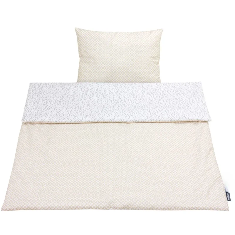 Cotton Toddler bedding 2 pc set, kid duvet cover 135x100 cm and pillowcase 60x40 cm lui dots