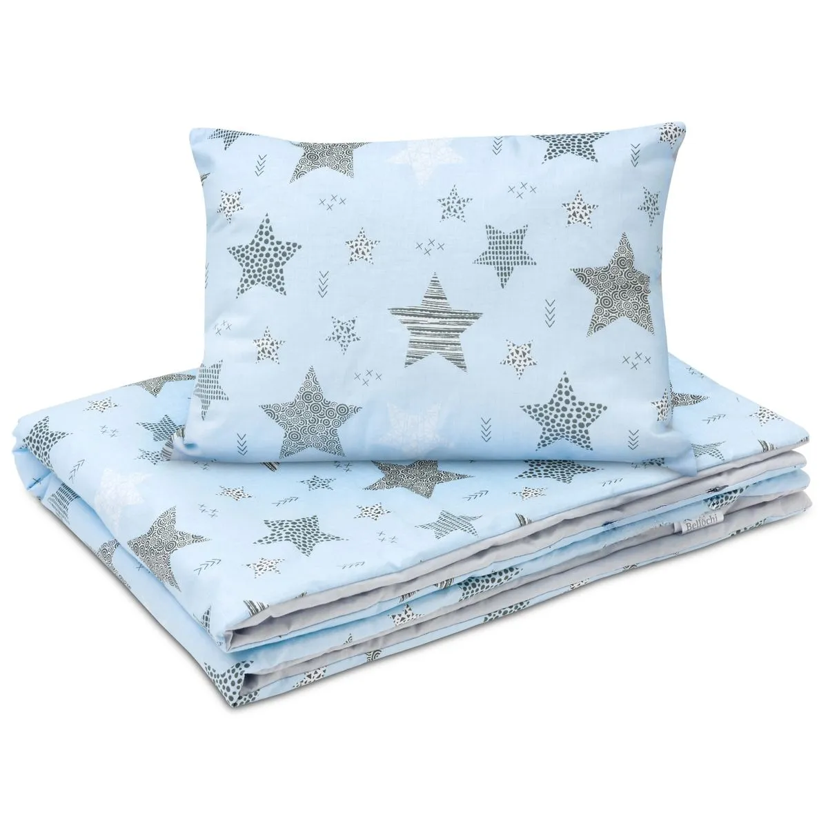 Cotton Toddler bedding 2 pc set, kid duvet cover 135×100 cm and pillowcase 60×40 cm rigiel star