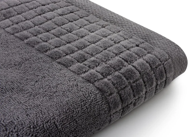 Hotel Luxury Collection bath towels 140x70 cm Larisa dark gray 500 g/m²