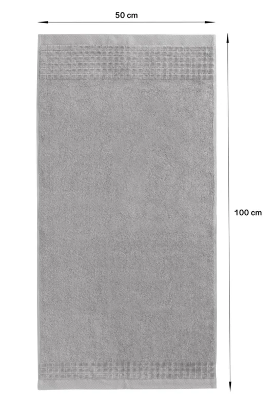 Hotel Luxury Collection hand towel 100x50 cm Larissa grey 500 g/m²