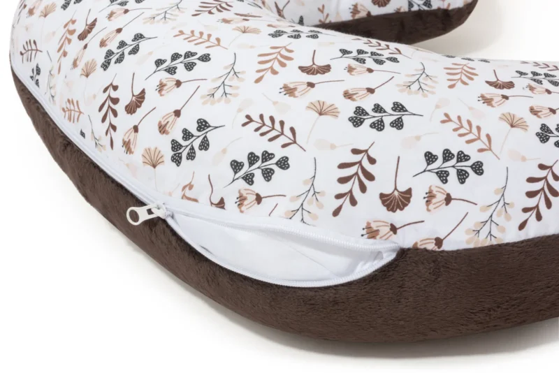 Nursing, feeding pillow 60×40 cm choco arcadia with removable cover