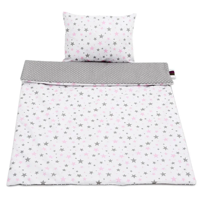 Infant bedding set of 2 pcs, quilt 100x75 cm and pillow 40x30 cm girl dream