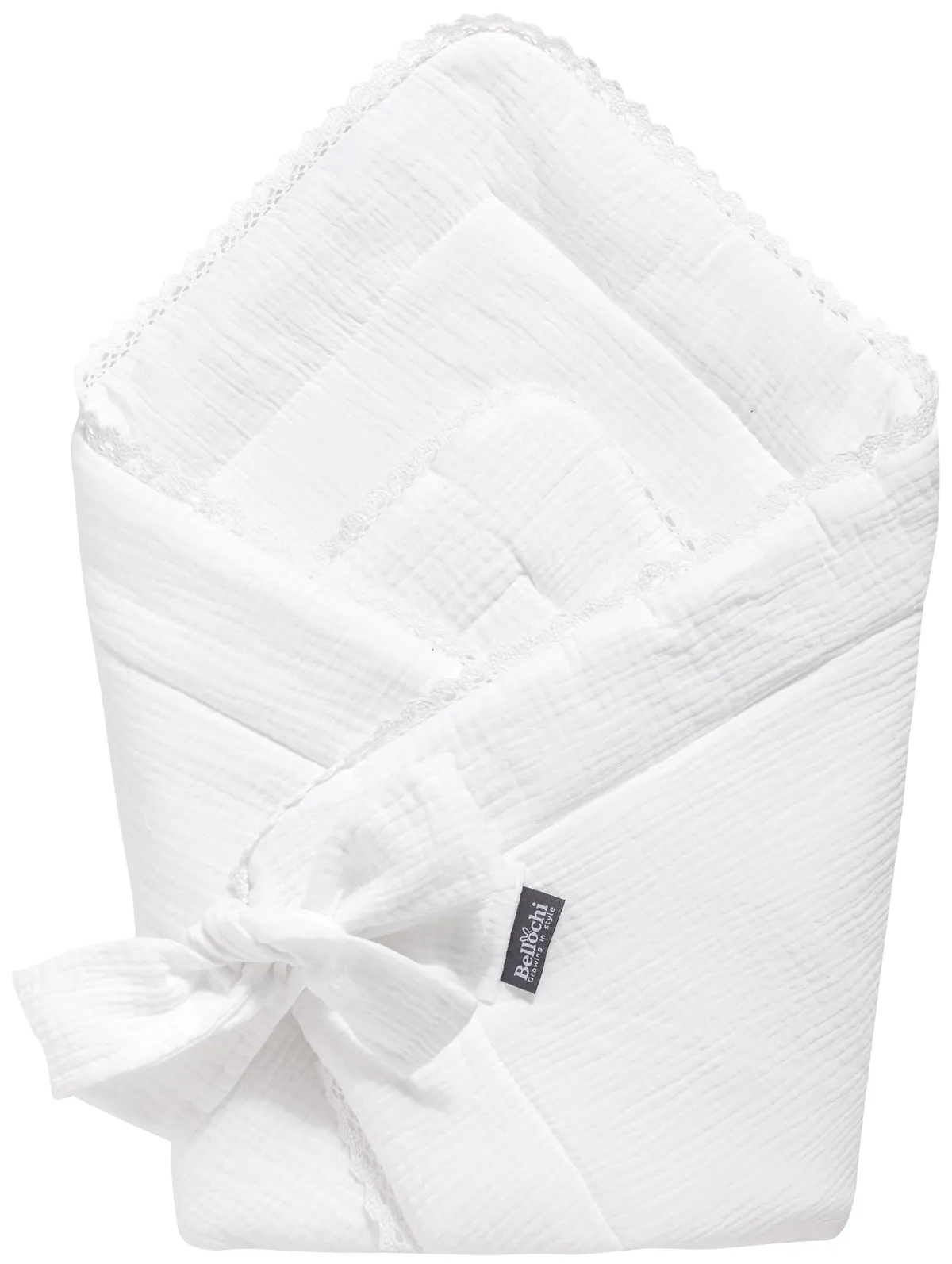 Swaddle blanket 75×75 cm Cuddly Muslin White