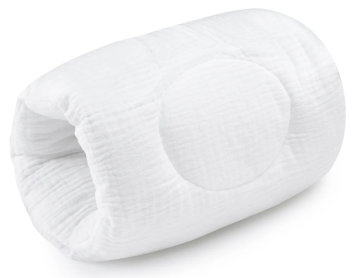 Arm nursing pillow cuddly muslin white