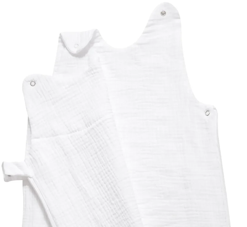 Baby sleeping bag TOG 1.0 (summer) Cuddly Muslin White