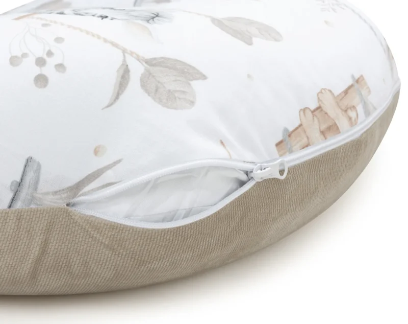 Nursing feeding pillow 60x40 cm jungle baby with removable cover