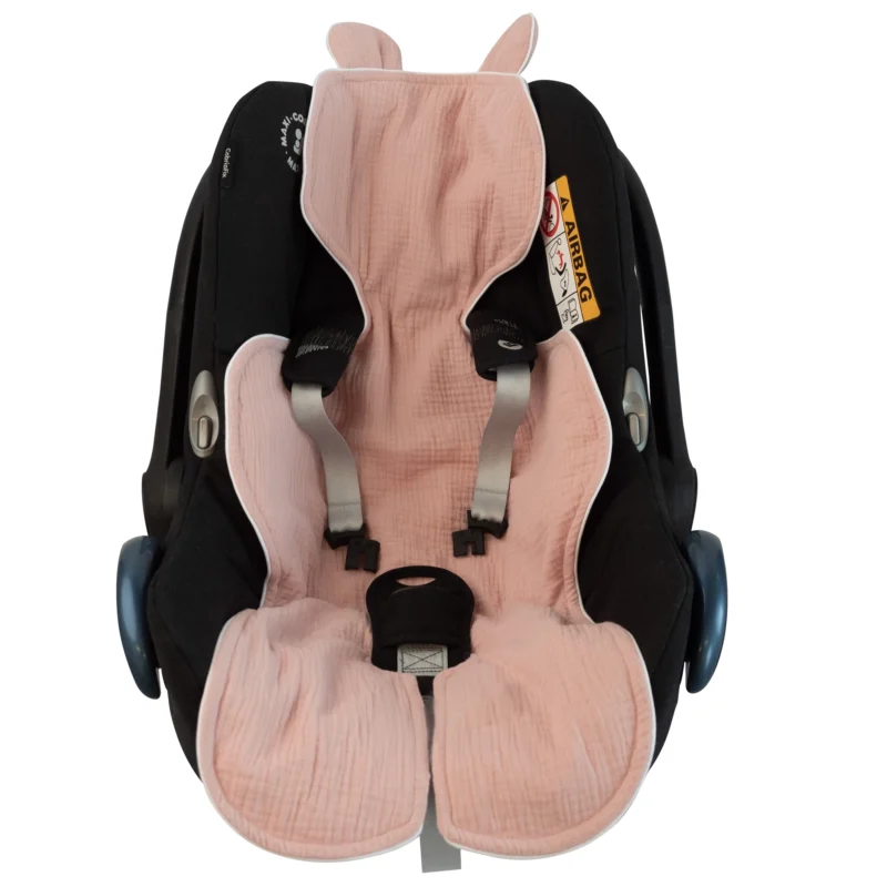 Muslin Car Seat Liner Pink