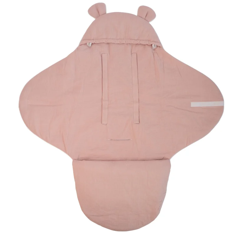 Muslin Car Seat Blanket Pink