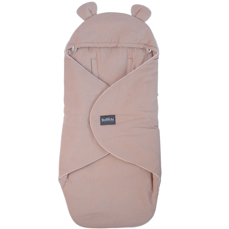 Muslin Car Seat Blanket Beige